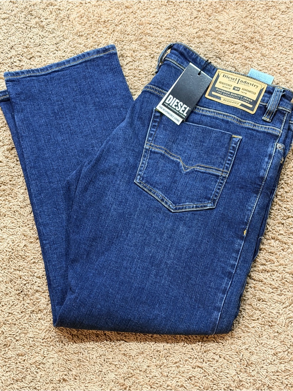 Diesel Men’s Jeans Safado Straight W38xL30 Buttonfly MSRP $250 NWT